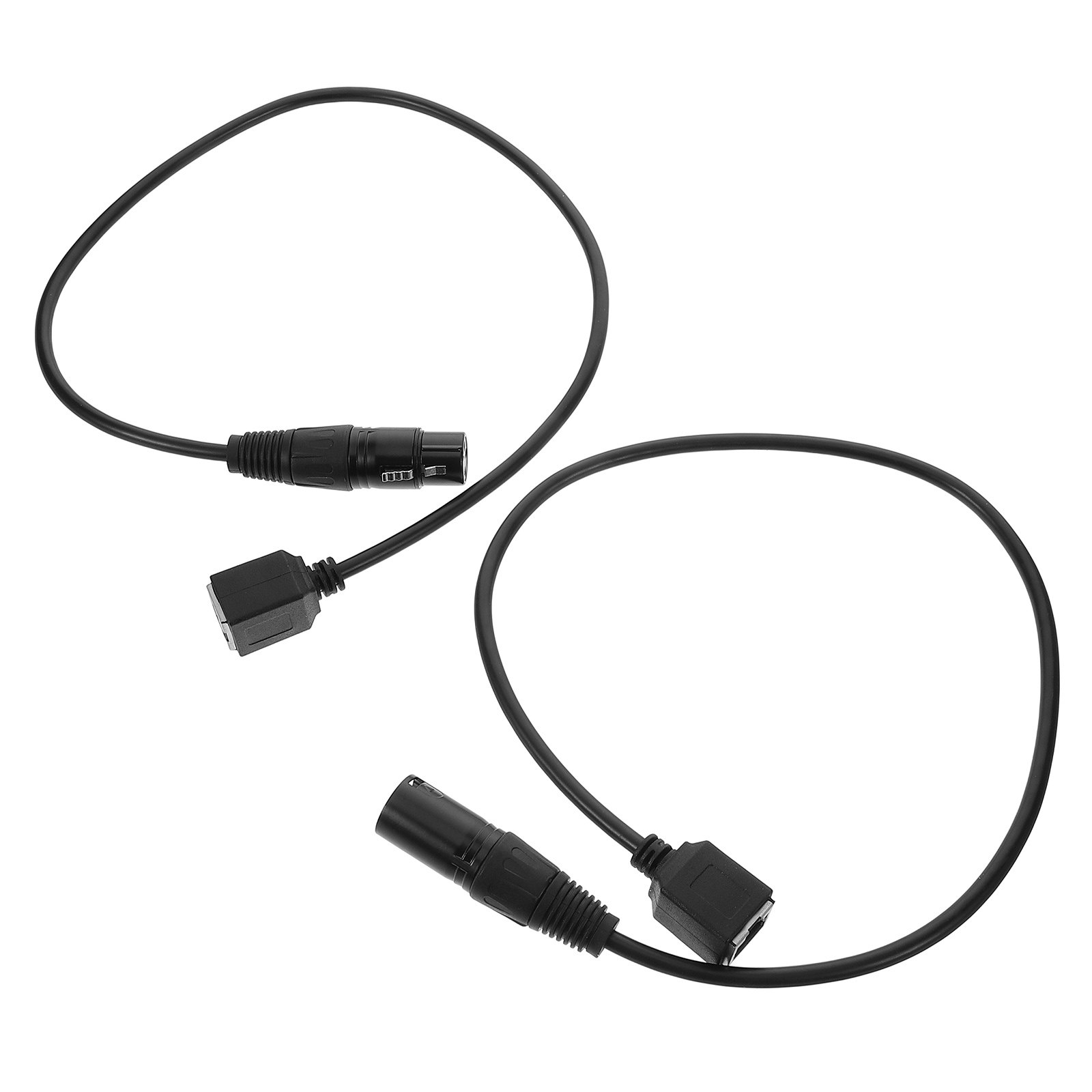 Event & Party Supply - プロ仕様のステージ照明用信号ケーブル2本セット。3芯からRJ45メス端子への接続。DJイベント、コンサート、劇場照明器具、データ伝送に。