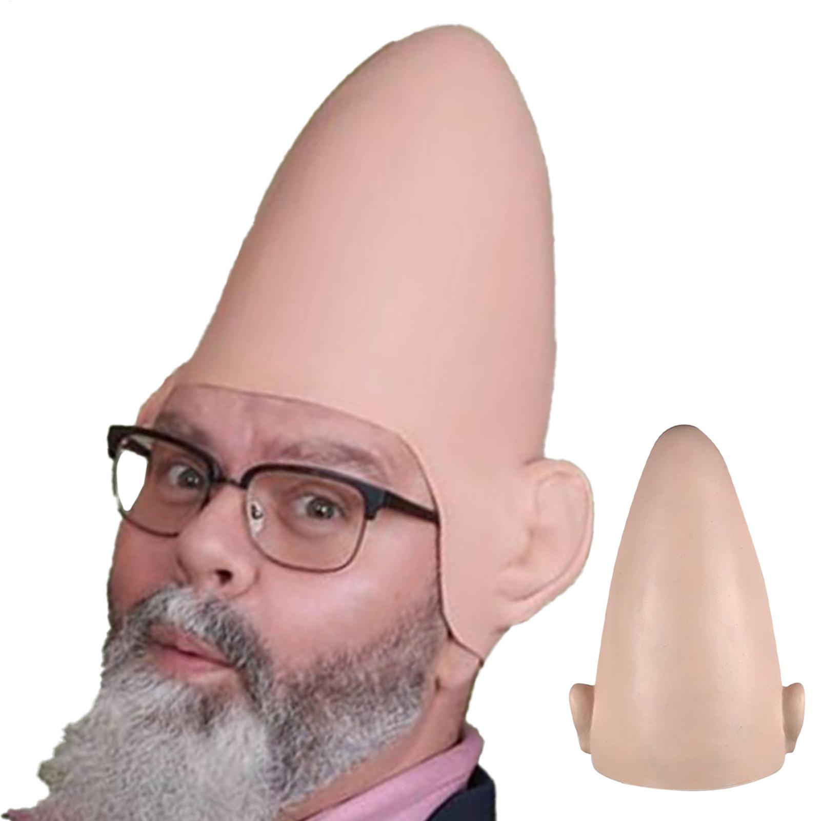 Party Hat Cone - ハロウィン エイリアンコーン ハゲ頭エイリアン ラテックスコスプレ ヘッドギア ヘッドドレス